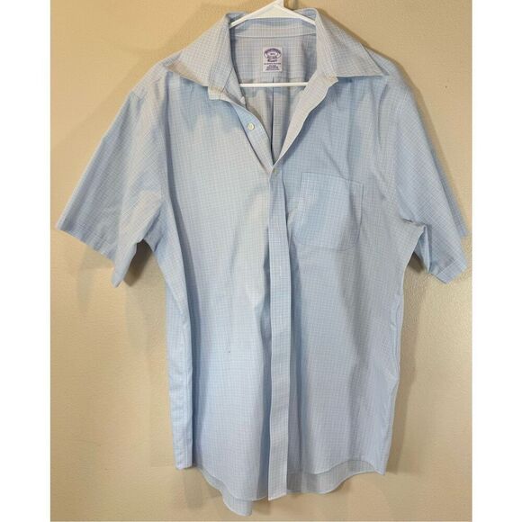 Brooks Brothers The Original Polo Shirt No Iron Short Sleeve Button Up Men's - Picture 1 of 7